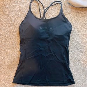 Lululemon tank with custom Aloha detail